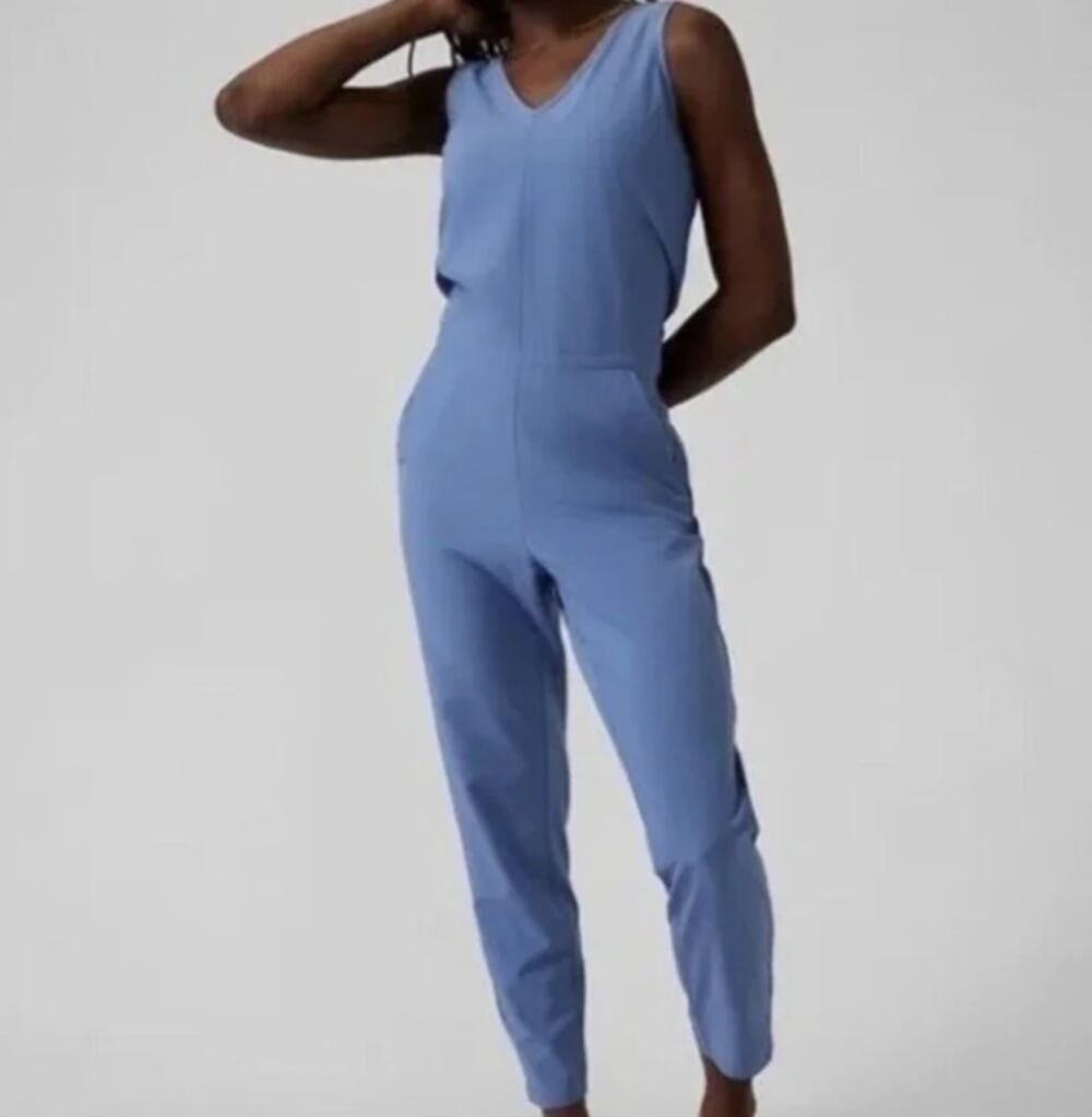 Athleta Brooklyn Blue Jumpsuit One Piece Size XS/0